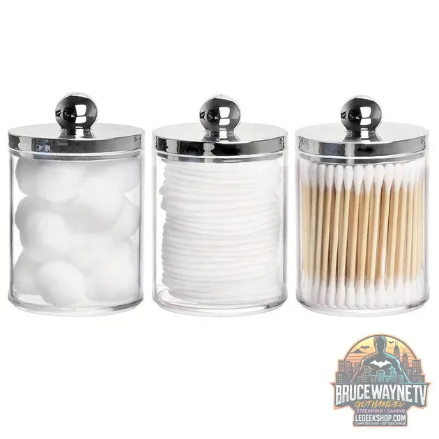 Guide d'achat : 🧺 Boîte de Rangement Transparent – Pot d’Apothicaire 10 Oz | Porte-Coton-Tige & Accessoires
