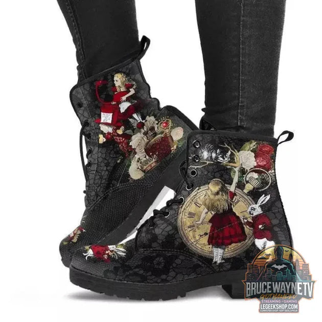 Guide d'achat : Bottes Combat Gothiques Cuir Vegan Imprimé Punk Martin