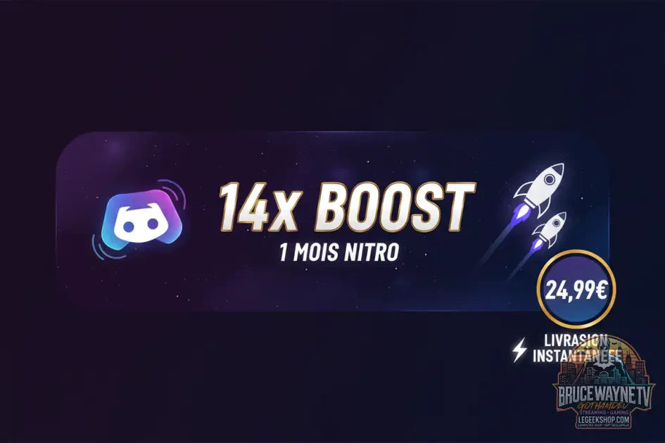 Guide d'achat : Discord Server 14x Boost 1 Mois Nitro