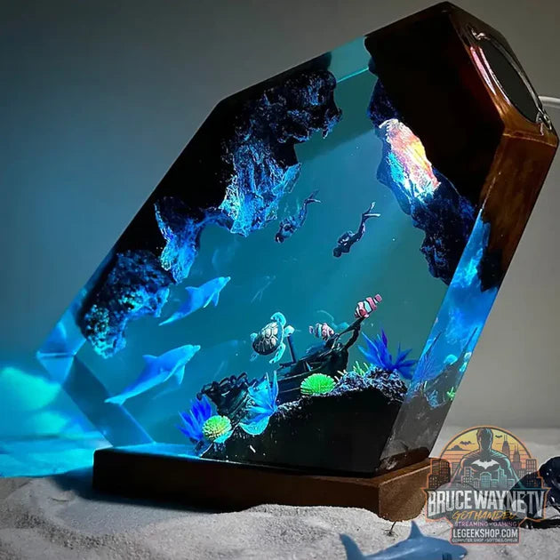 Micro-paysage Marin Résine Lumineux – Ornement Baleine LED USB vs Ornement Lumineux Résine Sirène & Dauphin – Art Décoratif LED USB 8×5" : quel Ornement Décoratif choisir ?