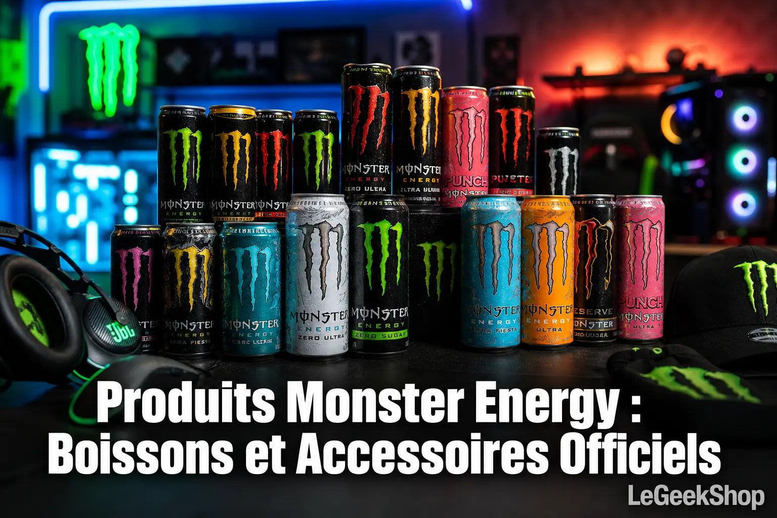 Produits Monster Energy : Boissons et Accessoires Officiels — LeGeekShop