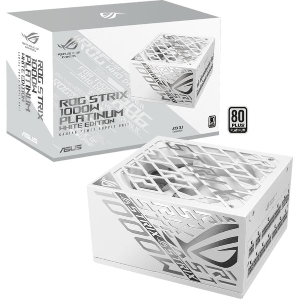 ASUS ROG-STRIX-1000P-GAMING-WHITE, alimentation PC - ASUS