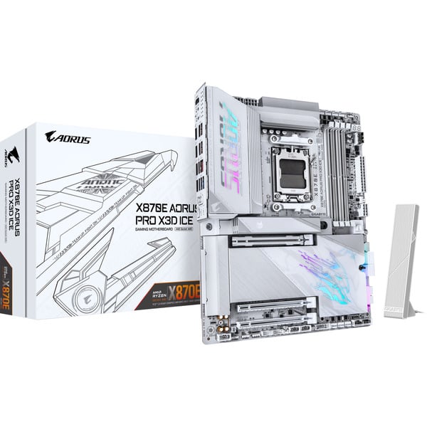 GIGABYTE X870E AORUS PRO X3D ICE, carte mère - GIGABYTE
