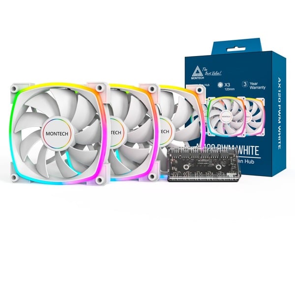 Montech AX120 PWM 120x120x25, Gehäuselüfter - Montech