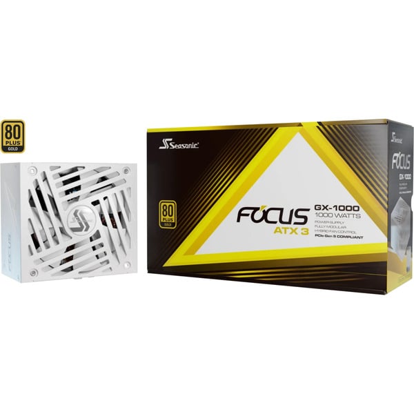 Seasonic FOCUS GX-1000 1000W ATX3.1 White Edition, alimentation PC - Seasonic
