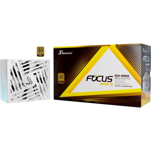 Seasonic FOCUS GX-850-V4 850W ATX3.1 White Edition, alimentation PC - Seasonic