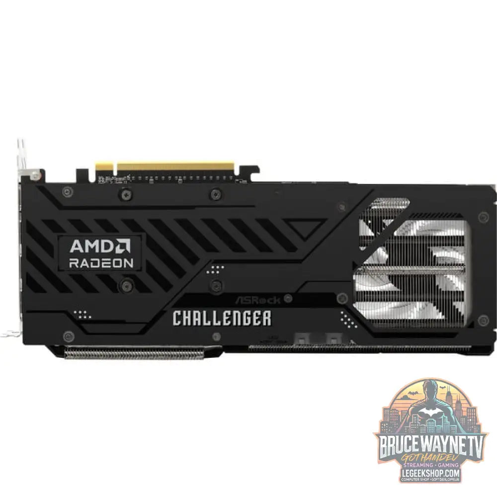 ASRock Radeon RX 9070 XT Challenger 16GB, carte graphique noir / gris, RDNA4, GDDR6, 3x DisplayPort, 1x HDMI 2.1 - ASRock - vue 5