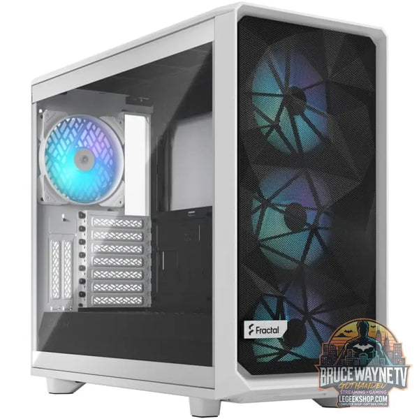 Fractal Design Meshify 2 RGB White TG Clear Tint, Tower-Gehäuse - Fractal Design