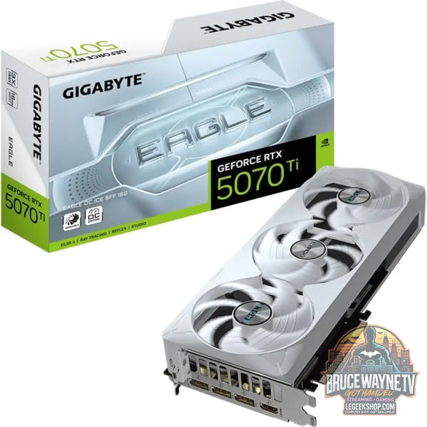 GIGABYTE GeForce RTX 5070 Ti EAGLE OC ICE 16G, carte graphique DLSS 4, 3x DisplayPort, 1x HDMI 2.1 - GIGABYTE