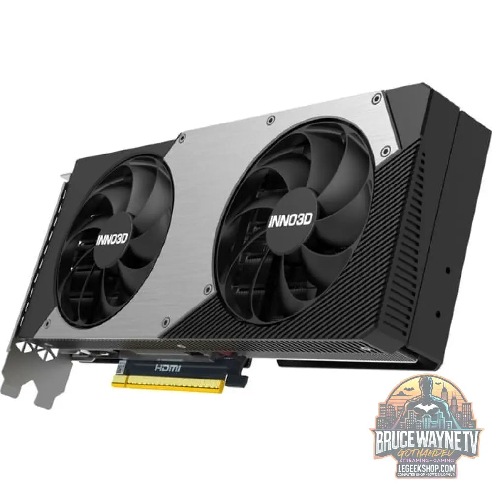 INNO3D GeForce RTX 5070 TWIN X2 OC, Grafikkarte noir, DLSS 4, 3x DisplayPort, 1x HDMI 2.1 - INNO3D - vue 9