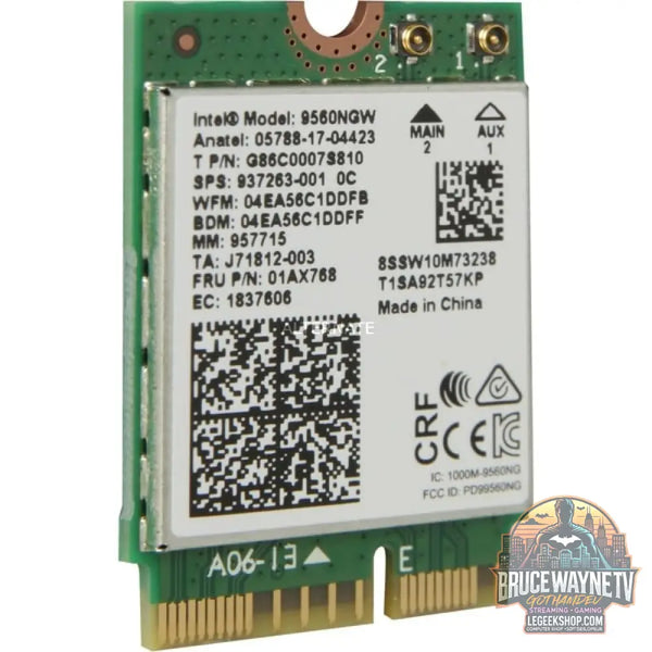 Intel® Dual Band WLAN-AC 9560 M.2, adaptateur Wi-Fi
