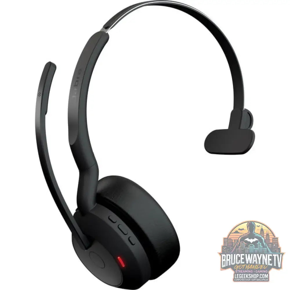 Jabra Evolve2 55, Headset noir, Mono, UC, USB-A, Link380a - Jabra - vue 2