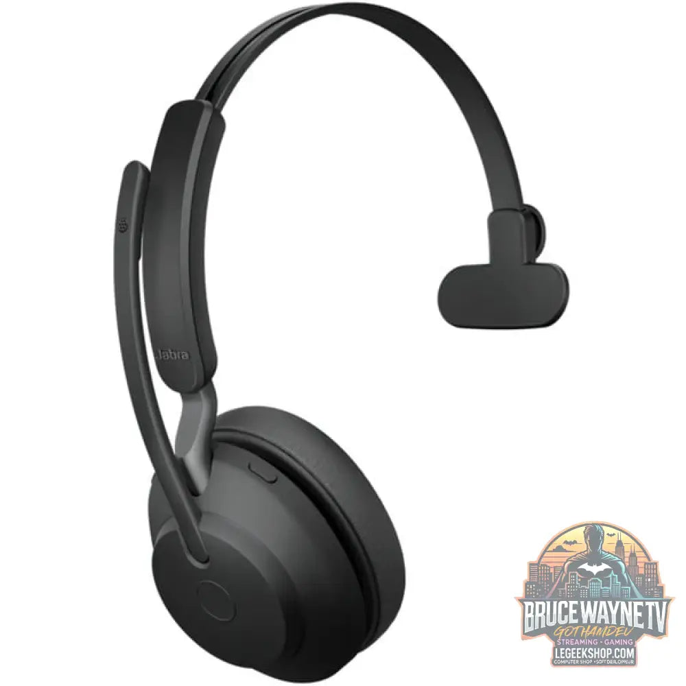 Jabra Evolve2 65, Headset noir, Microsoft Teams, USB-A, station de charge - Jabra - vue 2