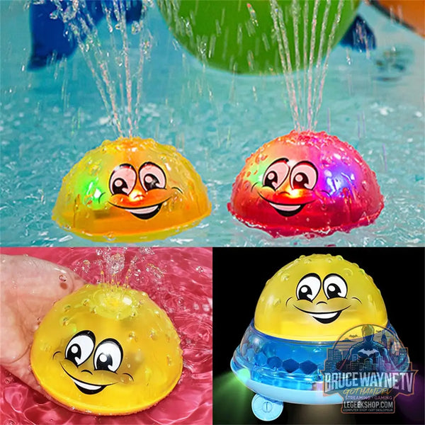Jouet Bain Enfant Jet Eau Lumières Rotation Piscine Douche - Jouet Bain