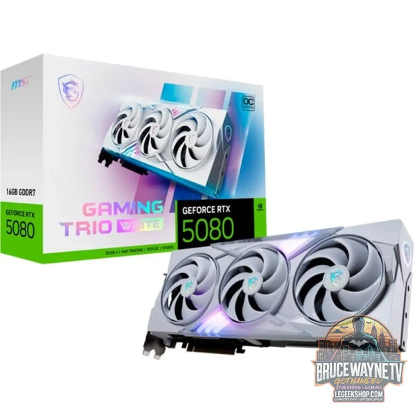 MSI GeForce RTX 5080 GAMING TRIO OC WHITE, carte graphique - MSI