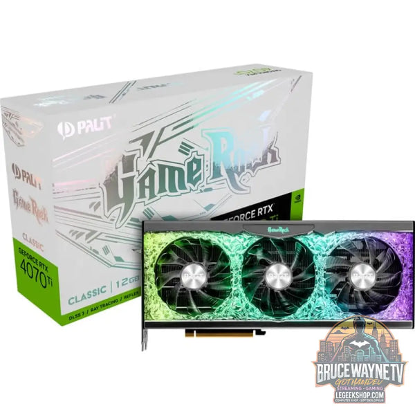 Palit GeForce RTX 4070 Ti GameRock Classic, carte graphique DLSS 3, 3x DisplayPort, 1x HDMI 2.1 - Palit
