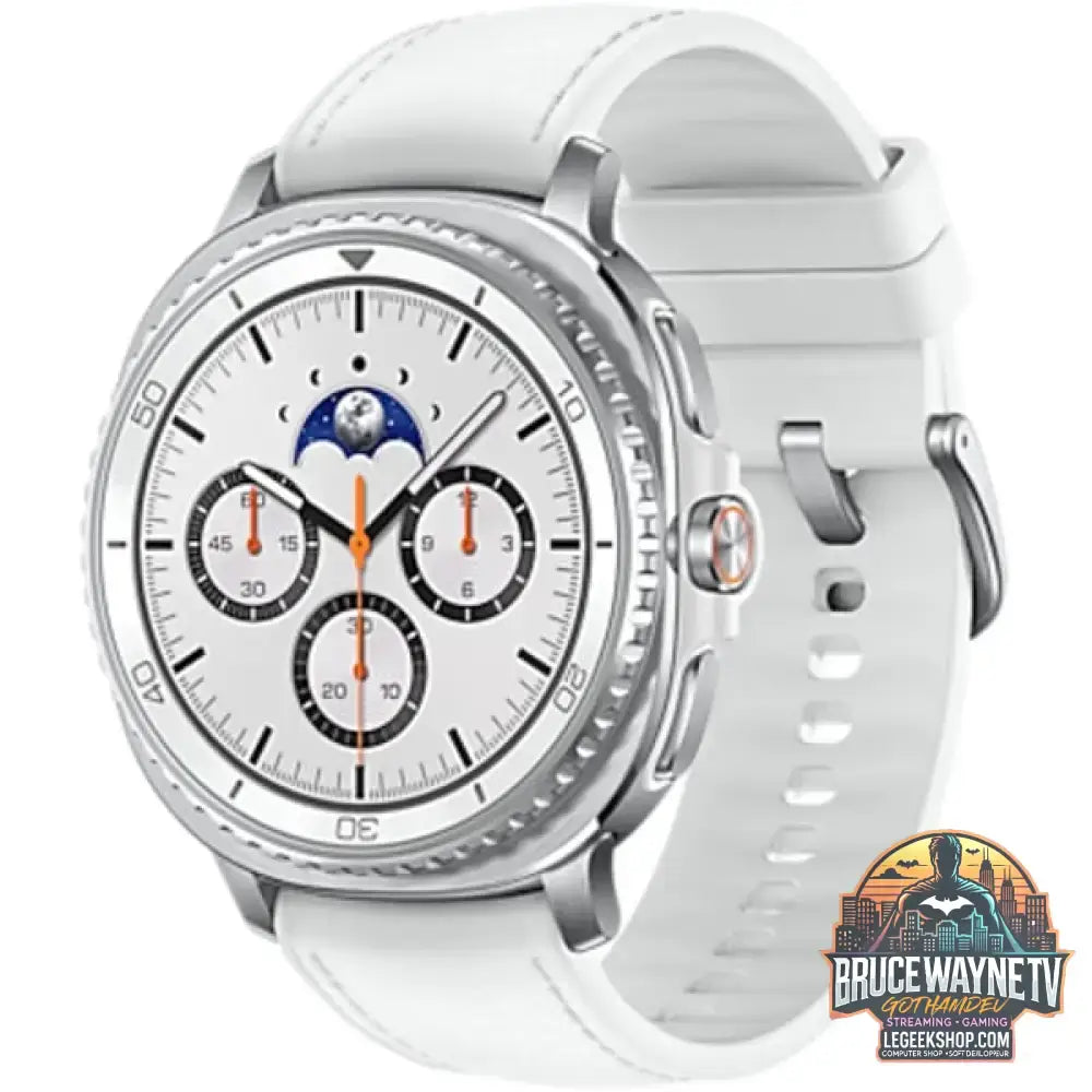 Samsung Galaxy Watch8 Classic, Smartwatch weiß, 46mm, LTE, Hybrid-Armband - Samsung - vue 3