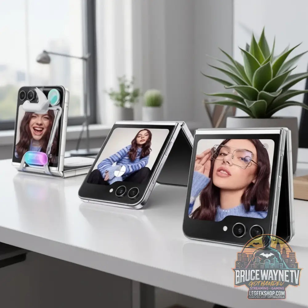 Samsung Galaxy Z Flip — produit geek, vue 4, LeGeekShop