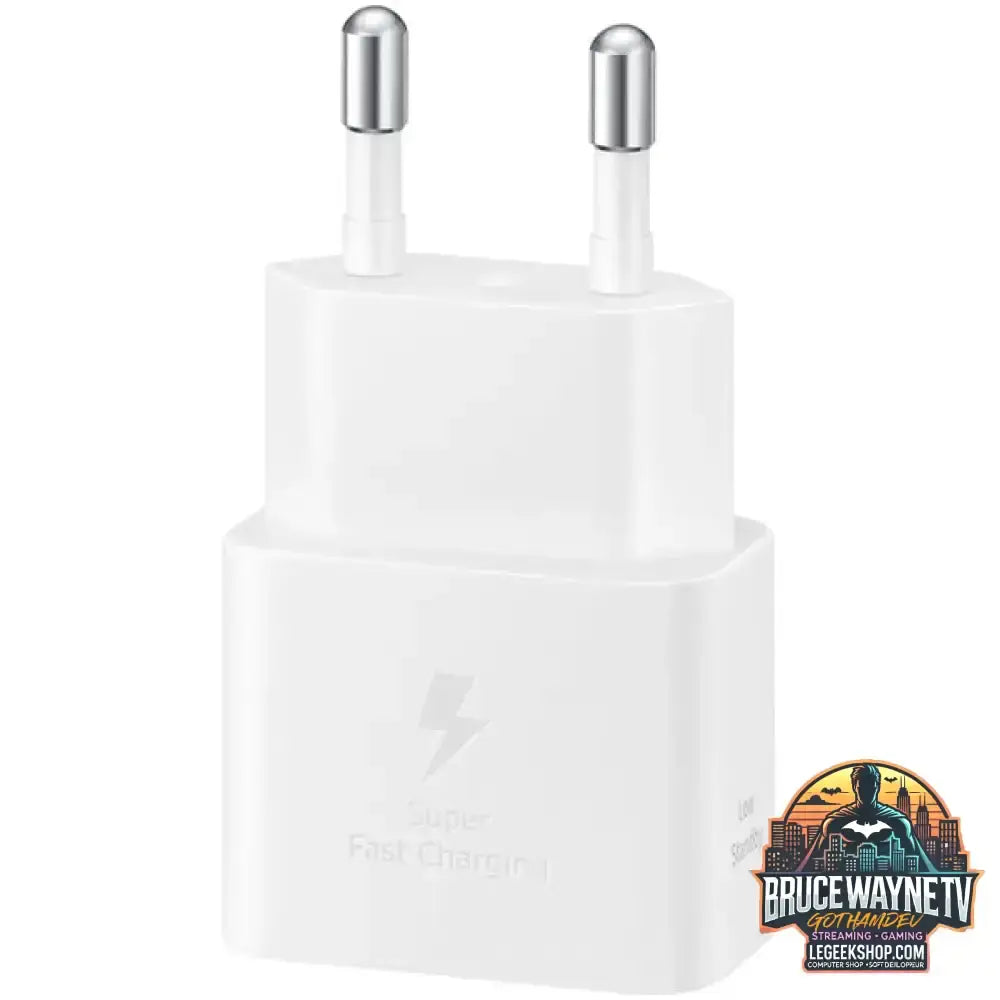 Samsung Schnellladegerät EP-T2510X 25 Watt, mit Kabel weiß, GaN, PD 3.0, SFC, 1 Meter Kabel - Samsung