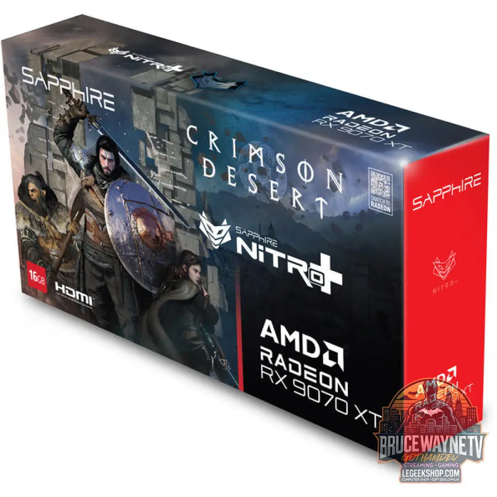 SAPPHIRE Radeon RX 9070 XT Nitro+ Crimson Desert Version, carte graphique argent, RDNA4, GDDR6, 2x DisplayPort, 2x HDMI 2.1 - SAPPHIRE - vue 7