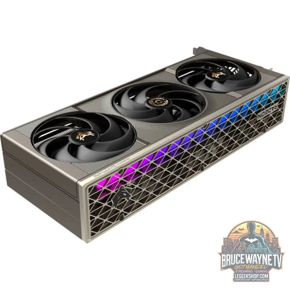 SAPPHIRE Radeon RX 9070 XT Nitro+ Crimson Desert Version, carte graphique argent, RDNA4, GDDR6, 2x DisplayPort, 2x HDMI 2.1 - SAPPHIRE - vue 4