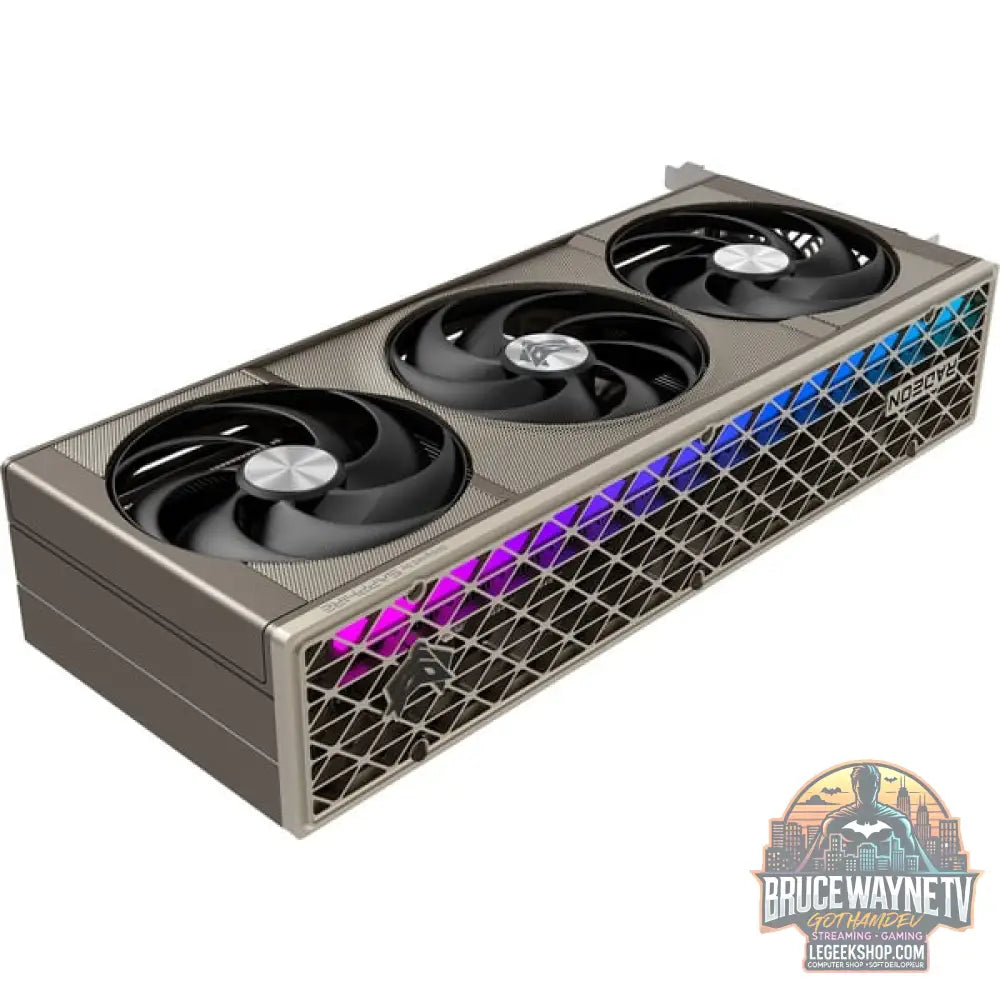 SAPPHIRE Radeon RX 9070 XT Nitro+ Phantom Link OC, carte graphique argent, RDNA4, GDDR6, 2x DisplayPort, 2x HDMI 2.1 - SAPPHIRE - vue 4