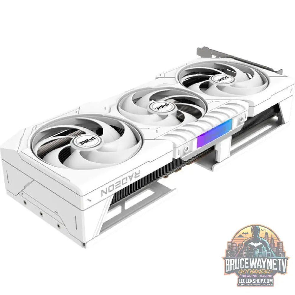SAPPHIRE Radeon RX 9070 XT Pure, carte graphique blanc, RDNA4, GDDR6, 2x DisplayPort, 2x HDMI 2.1 - SAPPHIRE - vue 4