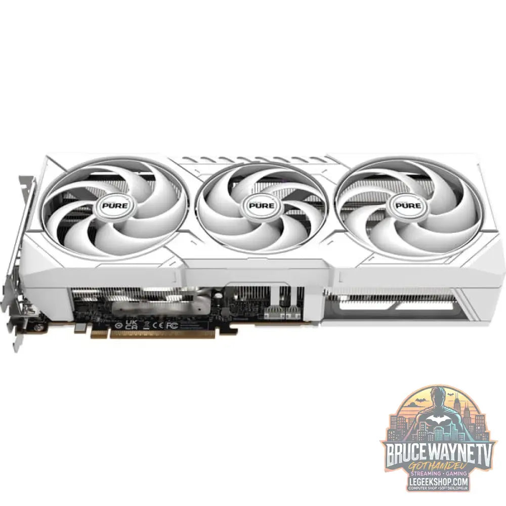 SAPPHIRE Radeon RX 9070 XT Pure, carte graphique blanc, RDNA4, GDDR6, 2x DisplayPort, 2x HDMI 2.1 - SAPPHIRE - vue 5