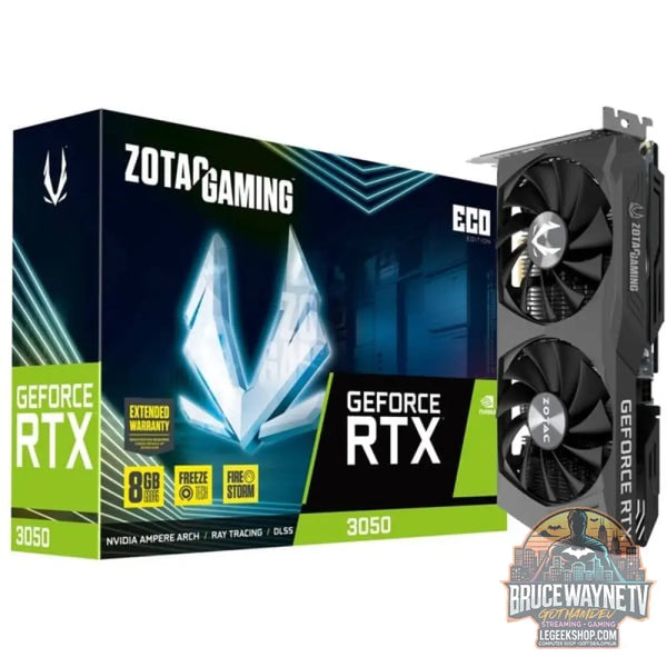 ZOTAC GeForce RTX 3050 ECO, carte graphique 1x DisplayPort, 3x HDMI 2.1 - ZOTAC