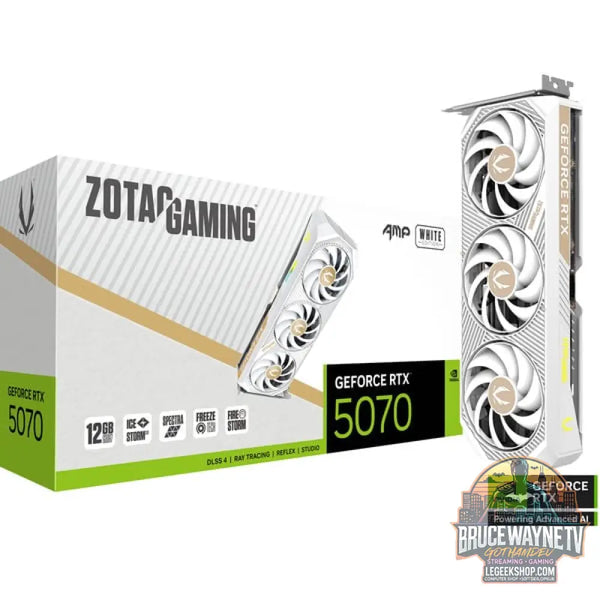 ZOTAC GeForce RTX 5070 AMP WHITE Edition, carte graphique - ZOTAC
