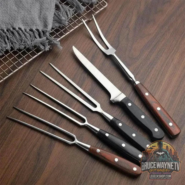 Guide d'achat : 🔥 Set de Fourchettes à Barbecue – Acier Inoxydable & Bois – Accessoires de Grill