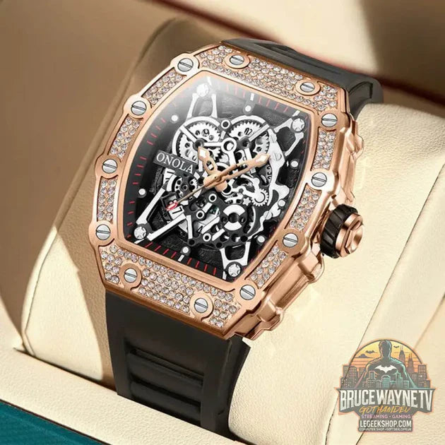 Guide d'achat : Montre ONOLA Homme, Quartz, Design Incrusté de Diamants, Étanche | Wayne Outfitters