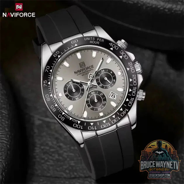 Guide d'achat : Montre de Luxe NAVIFORCE Homme, Étanche, Chronographe, Silicone, Quartz | Wayne Outfitters