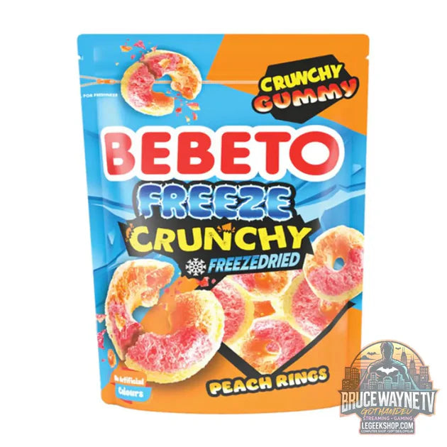 Guide d'achat : Bebeto Peach Rings Freeze Crunchy Gummy, bonbons lyophilisés au goût de pêche de 35g (Pack de 12)