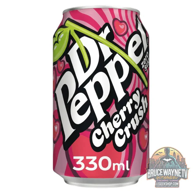 Guide d'achat : Dr Pepper Zero Cherry Crush, boisson gazeuse sans sucres au goût de cerise de 330 ml (Lot de 24)