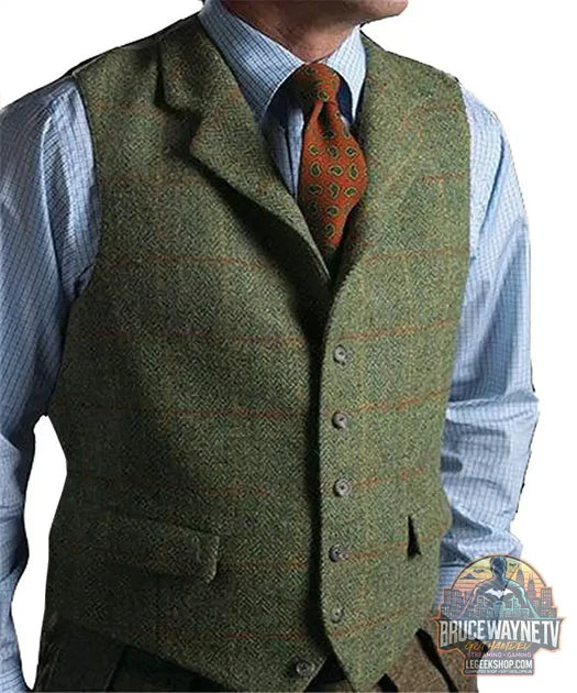 Guide d'achat : GILET TWEED CARREAUX HOMME - Style Vintage Élégant