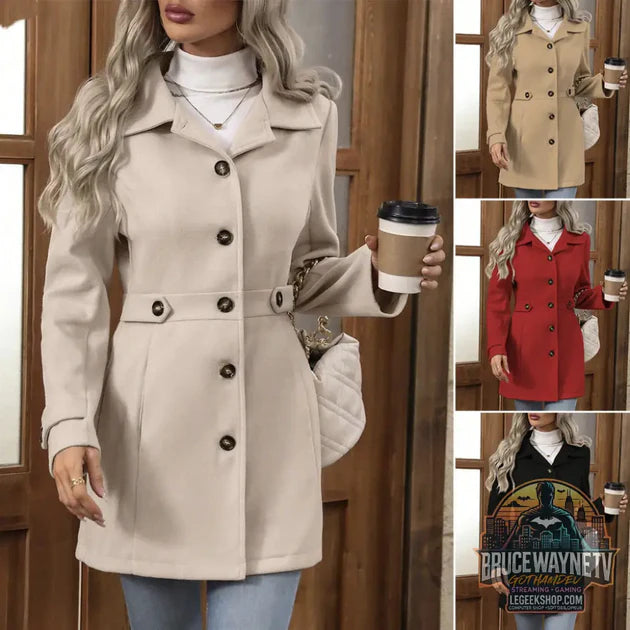 🧥 Manteau Femme Laine Col Revers Élégant Mi-Long 🧥 vs Manteau Court Femme Hiver Fausse Fourrure Col Costume Poches 3 Couleurs : quel Manteau Femme choisir ?