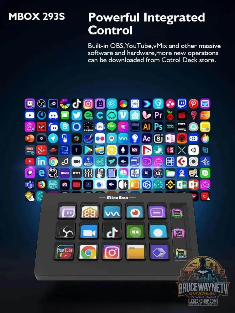 🎛️ Stream Deck Mini – Clavier Visuel 15 Touches LCD Personnalisables | Win / macOS - Legeekshop