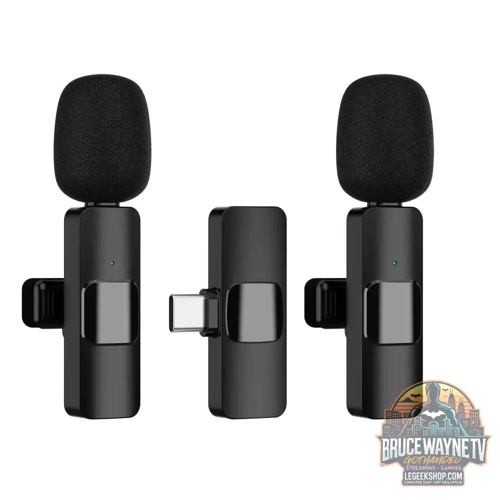 🎮 Microphone Lavalier Sans Fil Mini - Enregistrement Audio-vidéo 🎮 - Legeekshop