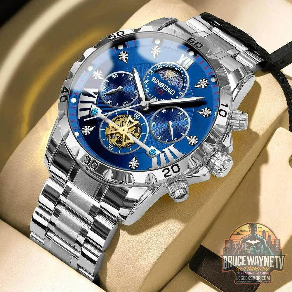 ⌚ Montre Homme BINBOND Quartz Chronographe Lune – Style Jeune & Élégant - Legeekshop