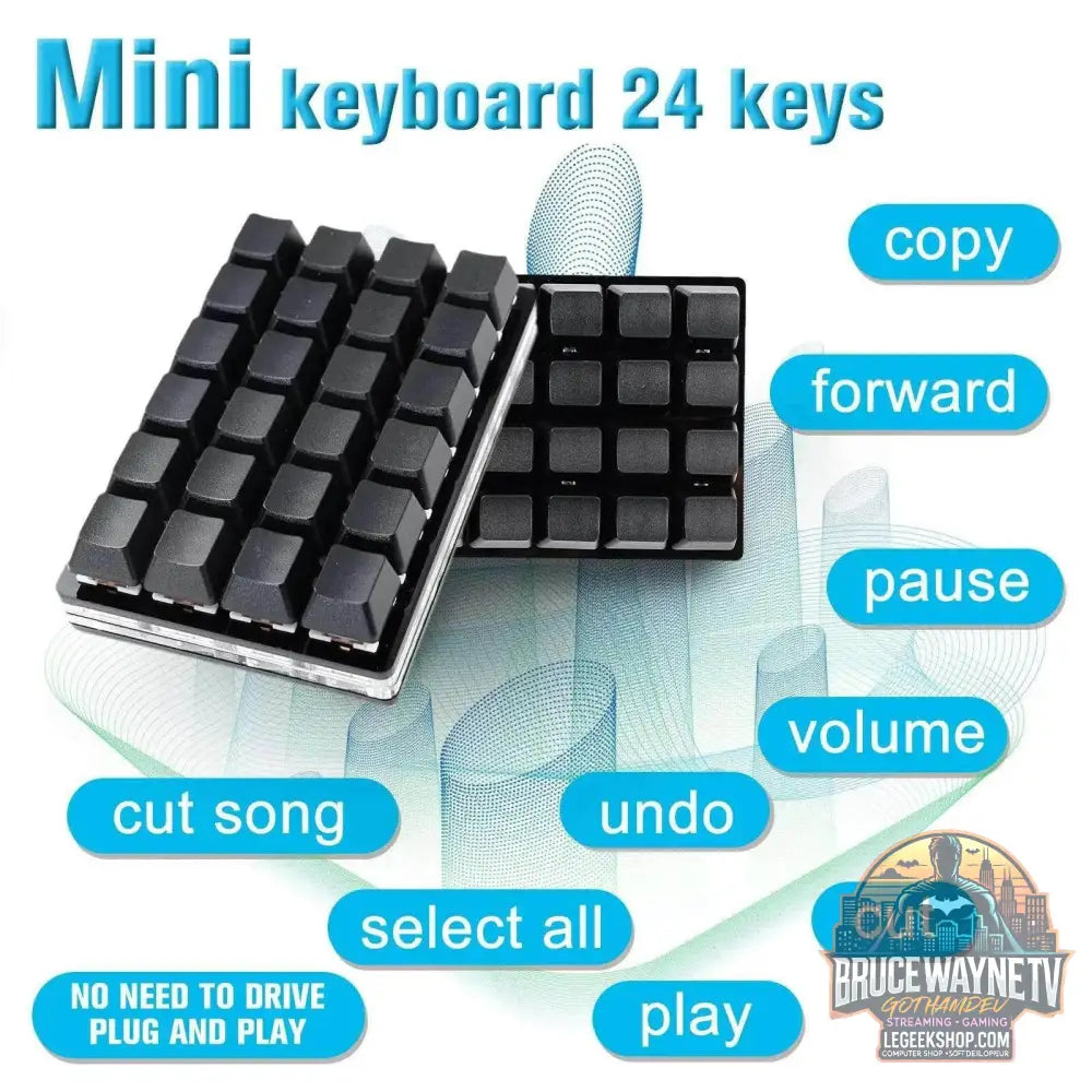 🎮 Mini Clavier Mécanique Programmable SayoDevice – USB | 2 à 24 Touches Macro - Legeekshop
