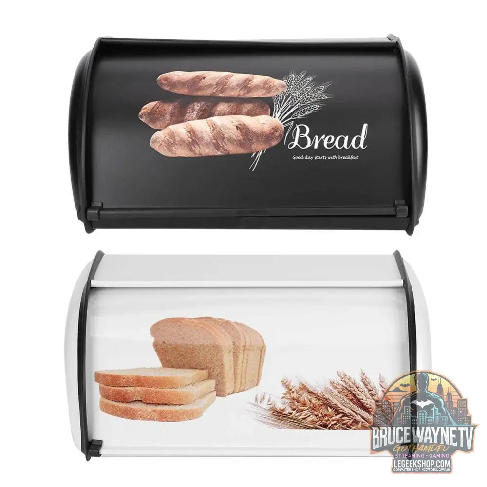 🥖 Boîte de rangement en acier inoxydable – Grand conteneur cuisine avec ouverture coulissante - Legeekshop