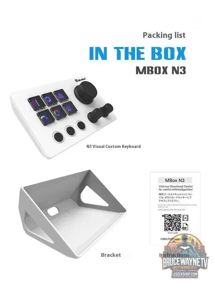 🎮 Clavier Macro Visuel Mirabox N3 – Streamdeck Personnalisable pour PC - Legeekshop