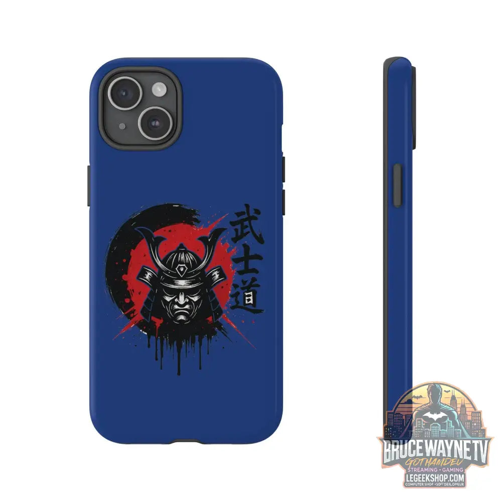 📱 samurai phone case Bleue foncé – coque renforcée iPhone 📱 - Legeekshop
