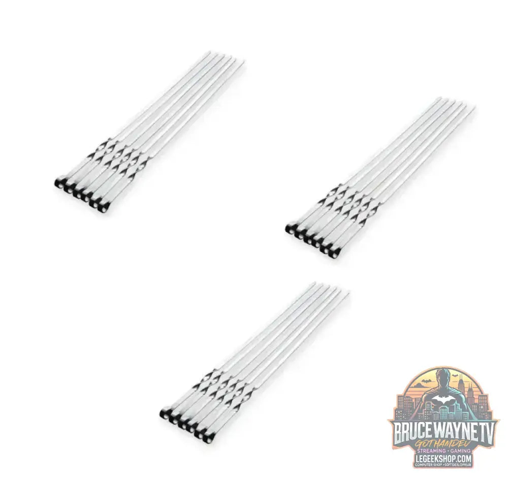 Bâtonnets de gril d'extérieur en acier inoxydable, modules de barbecue, Wers, manche long, Shish Kebab, fourcommuniste en bois, sacs de gril, 55cm - Legeekshop