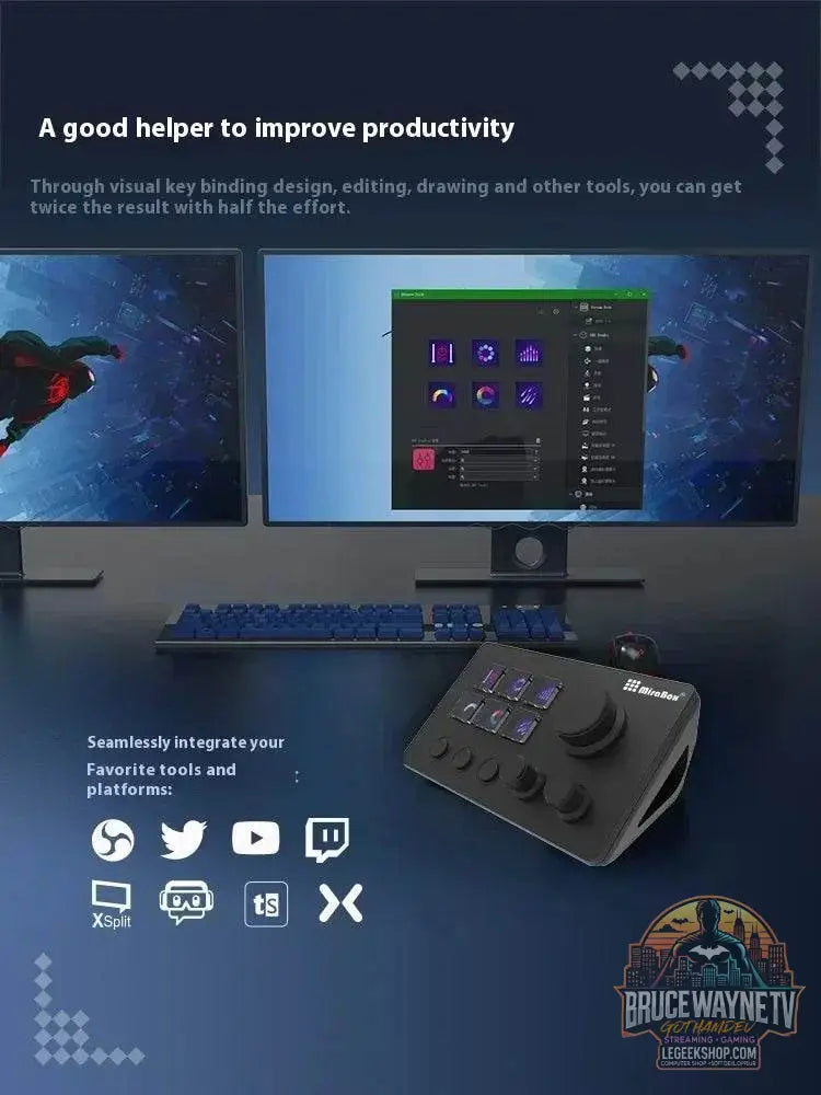 🎮 Clavier Macro Visuel Mirabox N3 – Streamdeck Personnalisable pour PC - Legeekshop
