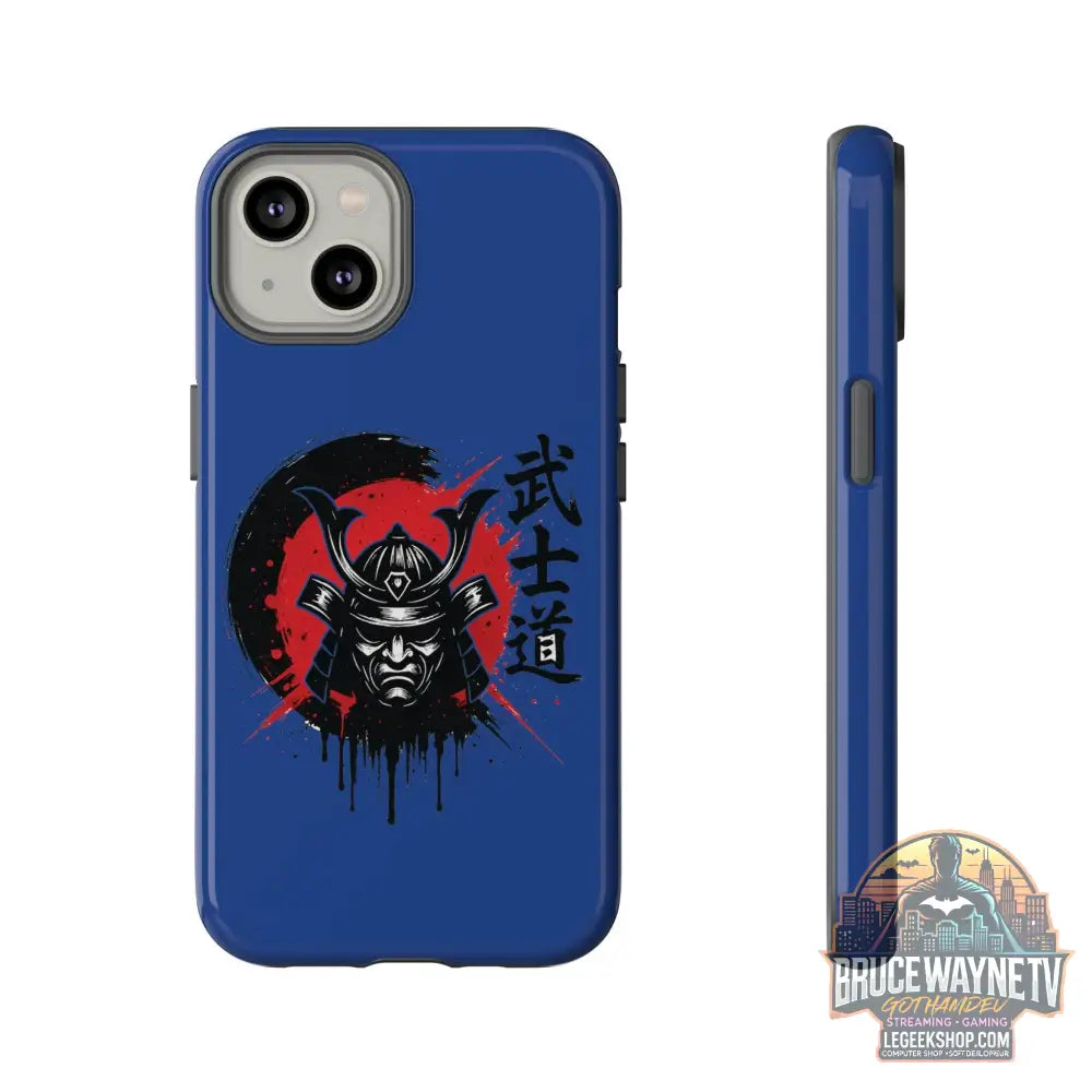 📱 samurai phone case Bleue foncé – coque renforcée iPhone 📱 - Legeekshop
