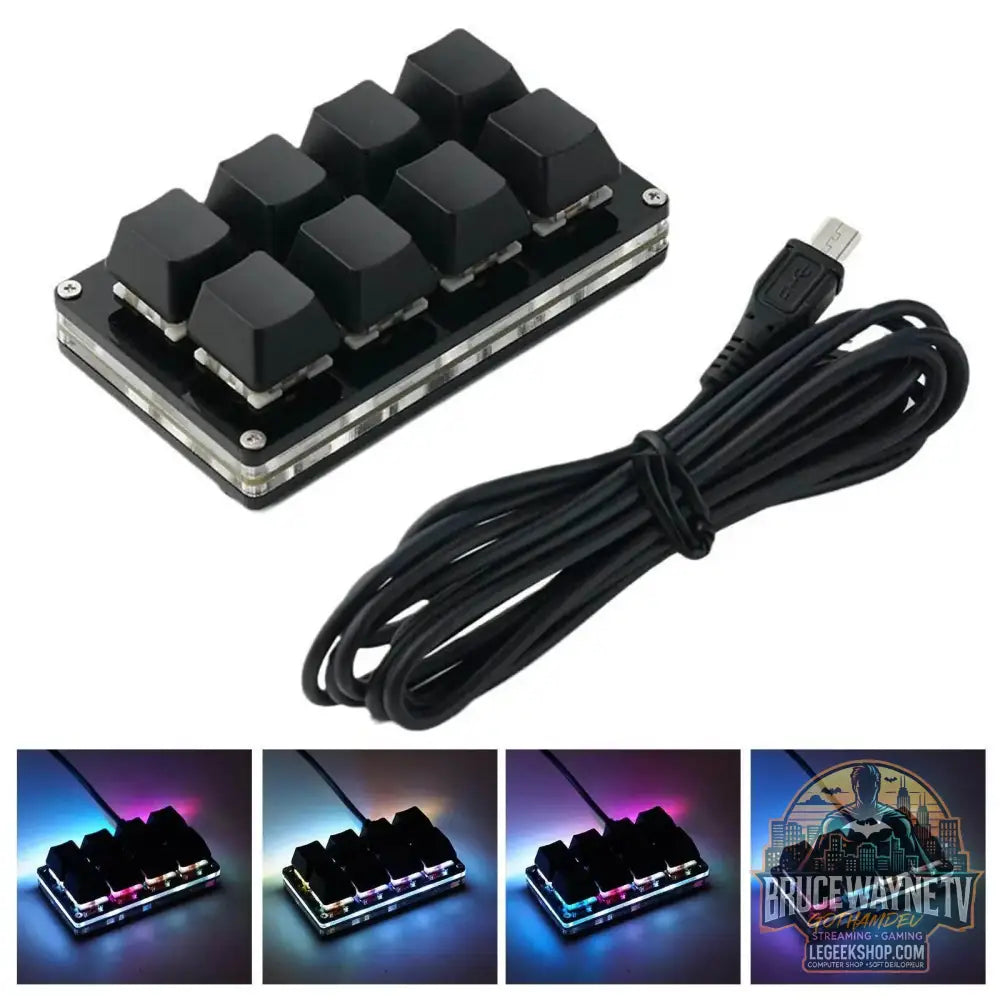 🎮 Mini Clavier Mécanique Programmable SayoDevice – USB | 2 à 24 Touches Macro - 8 KEYS / China - clavier programmable