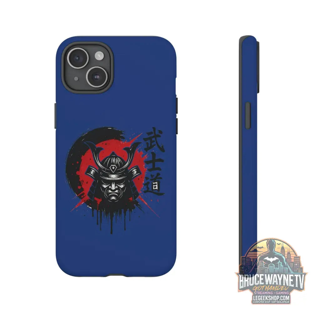 📱 samurai phone case Bleue foncé – coque renforcée iPhone 📱 - Legeekshop
