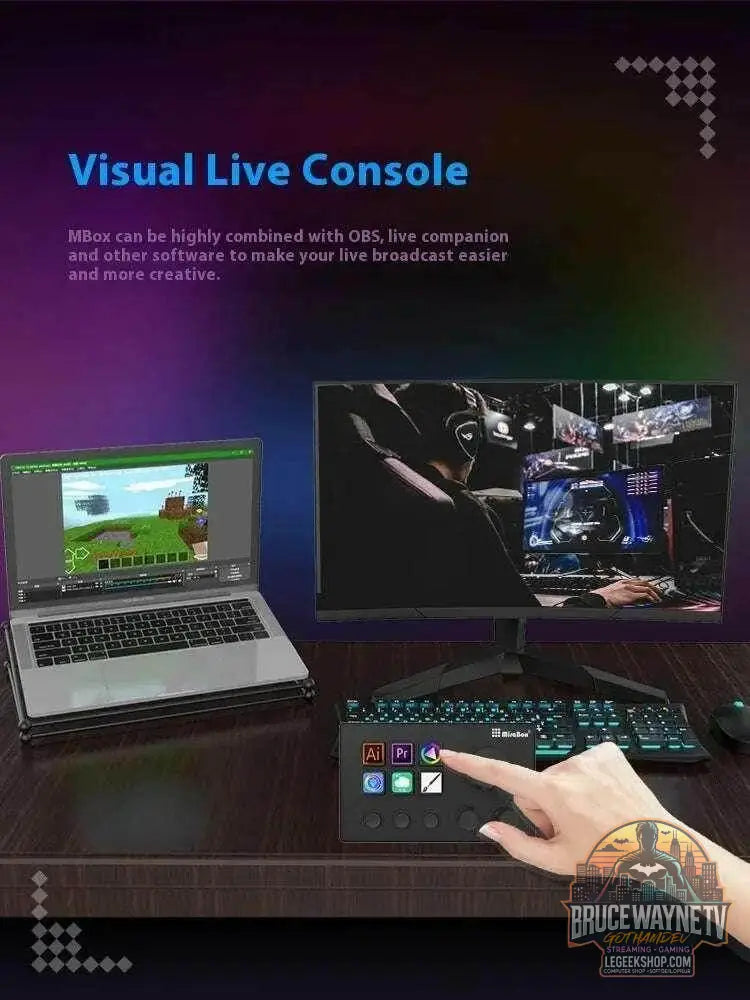 🎮 Clavier Macro Visuel Mirabox N3 – Streamdeck Personnalisable pour PC - Legeekshop